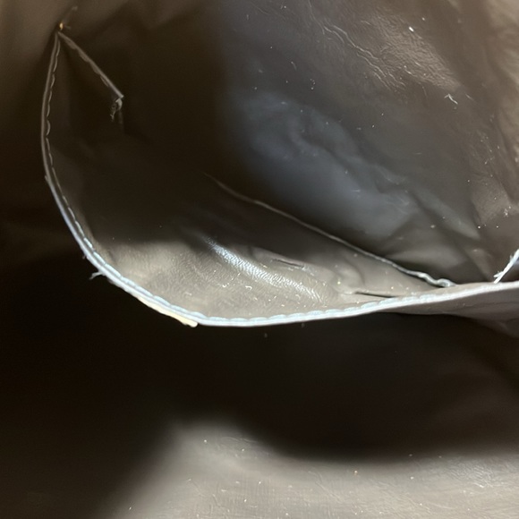 Vintage Walborg Embossed Faux Snakeskin Lucite Chain Style Handle - Picture 7 of 9